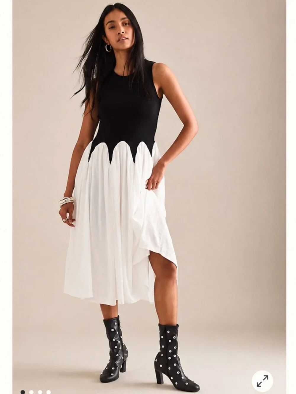 NWT SIEMPRE ANTHROPOLOGIE MICHELLE SLEEVELESS COLORBLOCK DRESS